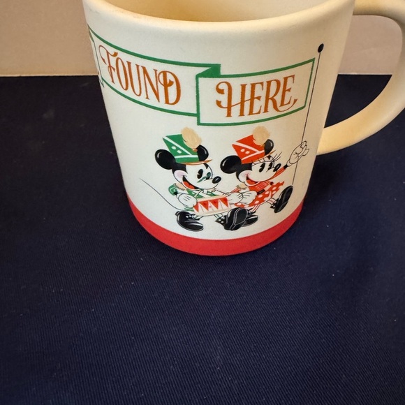 Disney Mug with Mickey and Minnie Design by Hallmark “Good Cheer Found Here” - Picture 1 of 8